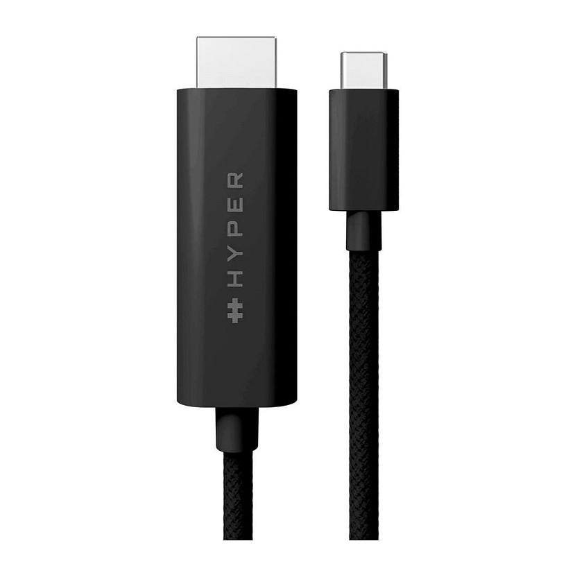 Kabllo HDMI Targus HYPER HD6007BKGL, USB-C në HDMI, 4K 60Hz, HDR, 2.5m - Zezë