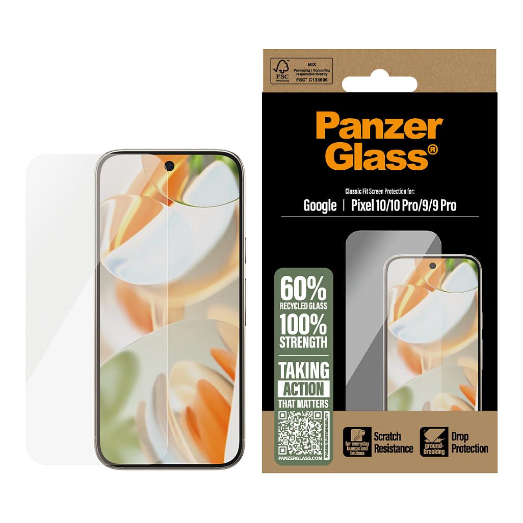 Mbrojtës Ekrani PanzerGlass / Classic Fit / Google Pixel 10, 10 Pro, 9 & 9 Pro - Transparente - 2
