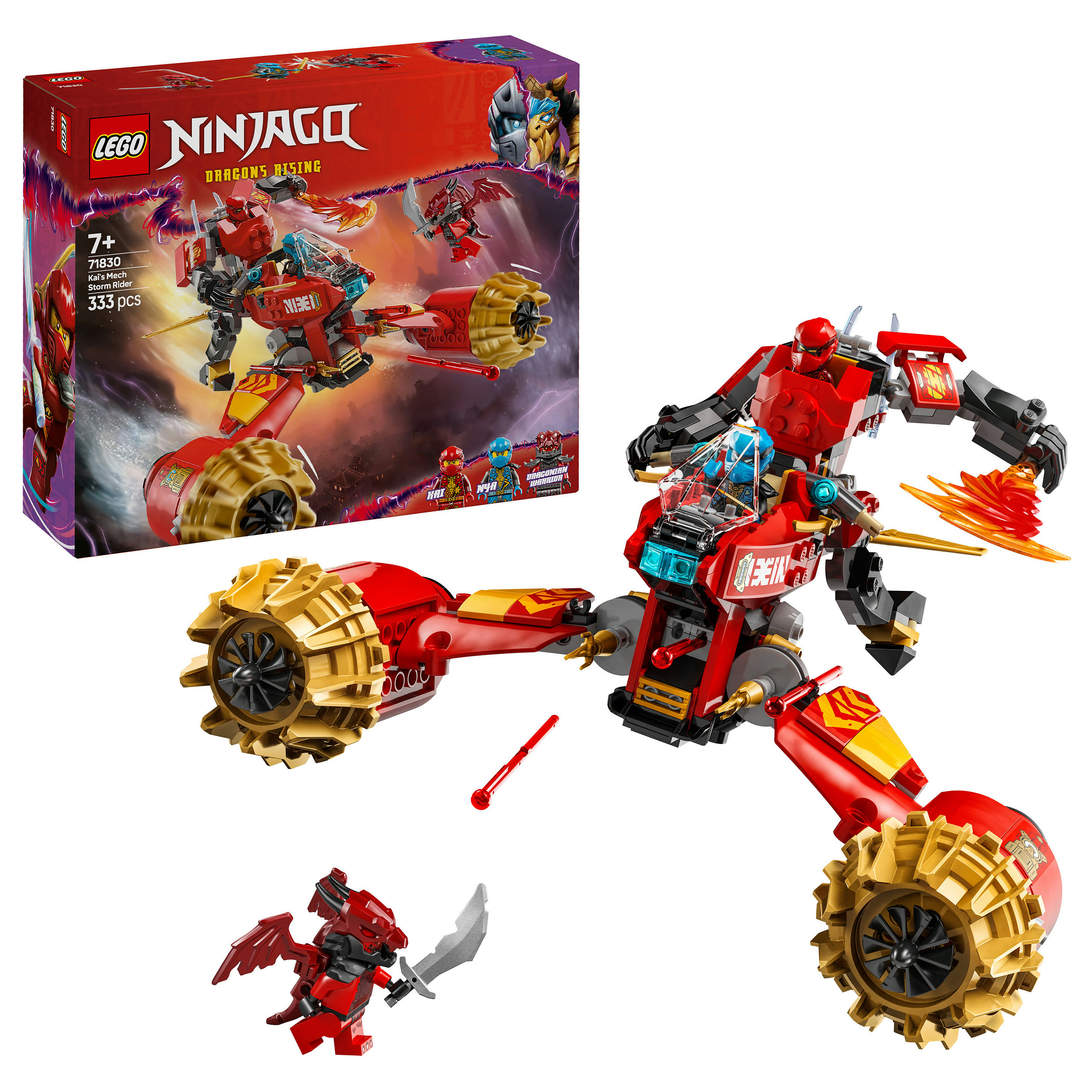 Lego Ninjago  71830 / Kai’s Storm Rider Mech - 6