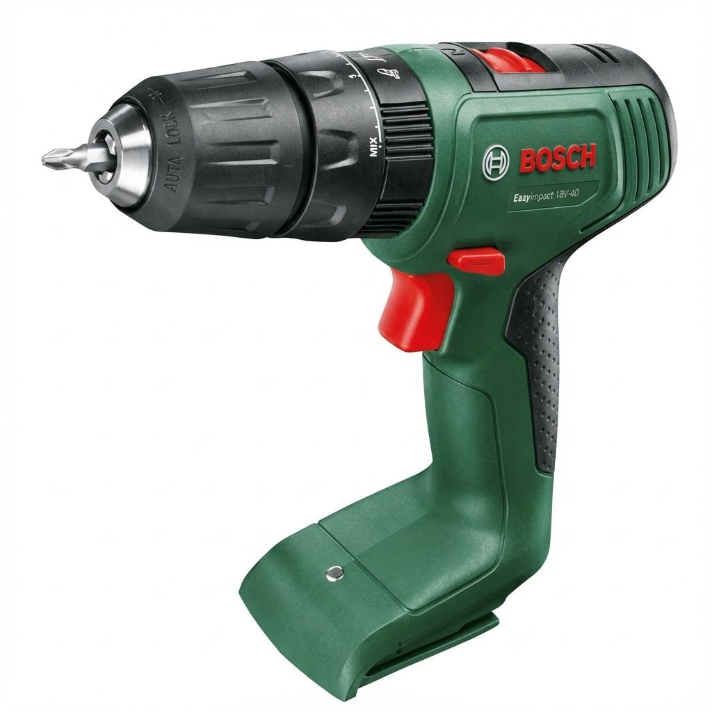 Shpuese me Goditje me Bateri Bosch EasyImpact 18V-40, 18V, 40Nm, 13mm, 2x1.5Ah, Set Aksesorësh 241 Pjesë, SystemBox - Gjelbër/Zezë - 2