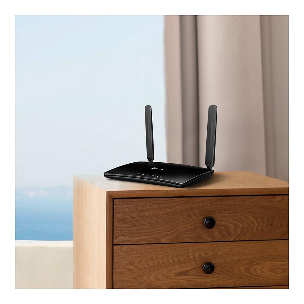 Ruter TP-Link TL-MR6400, 4G LTE Cat 4, Wi-Fi 4 N300, 1× LAN/WAN + 3× LAN 10/100Mbps, Nano-SIM - Zezë - 5