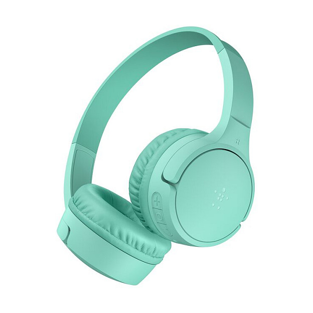 Kufje pa kabllo Belkin SoundForm Mini / Wireless & Wired / Bluetooth 5.3 / 3.5mm / Mikrofon - Gjelbër