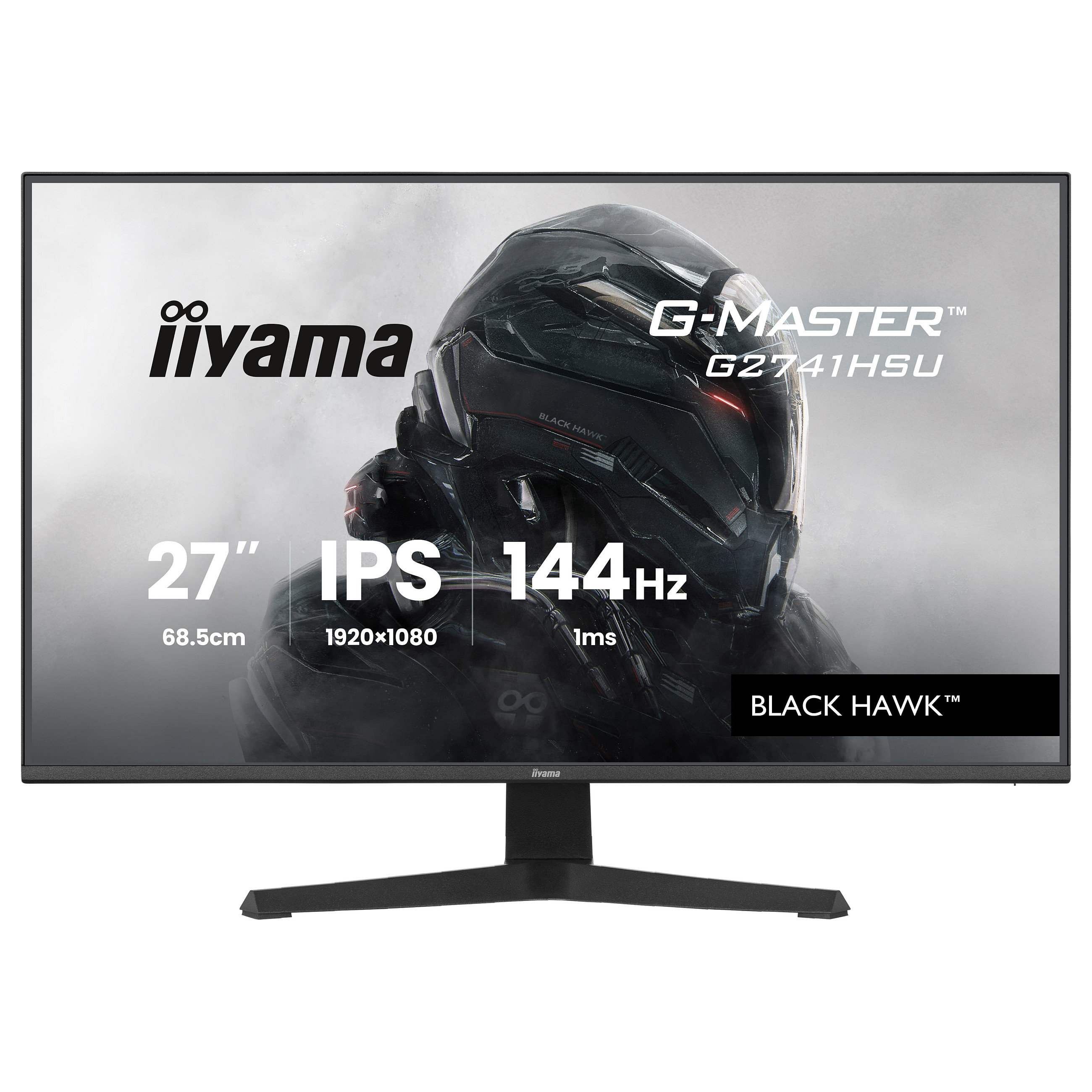 Monitor Gaming iiyama G-Master G2741HSU-B1 / 27"/ Full HD IPS / 144 Hz / 1 ms / HDMI+USB+DP+HDCP - Zezë - 1