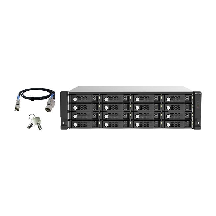 Njësi Zgjerimi QNAP TL-R1620Sep-RP, 16 Bay SATA/SAS, 12Gb/s SAS, 3U Rackmount, Furnizim me Energji Redundant - Argjend - 2