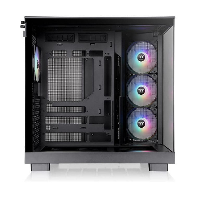 Kasë PC Thermaltake View 380 XL TG ARGB / Midi Tower / ARGB / 4x 120mm Fan / SSD 2.5" / HDD 3.5" - Zezë - 3