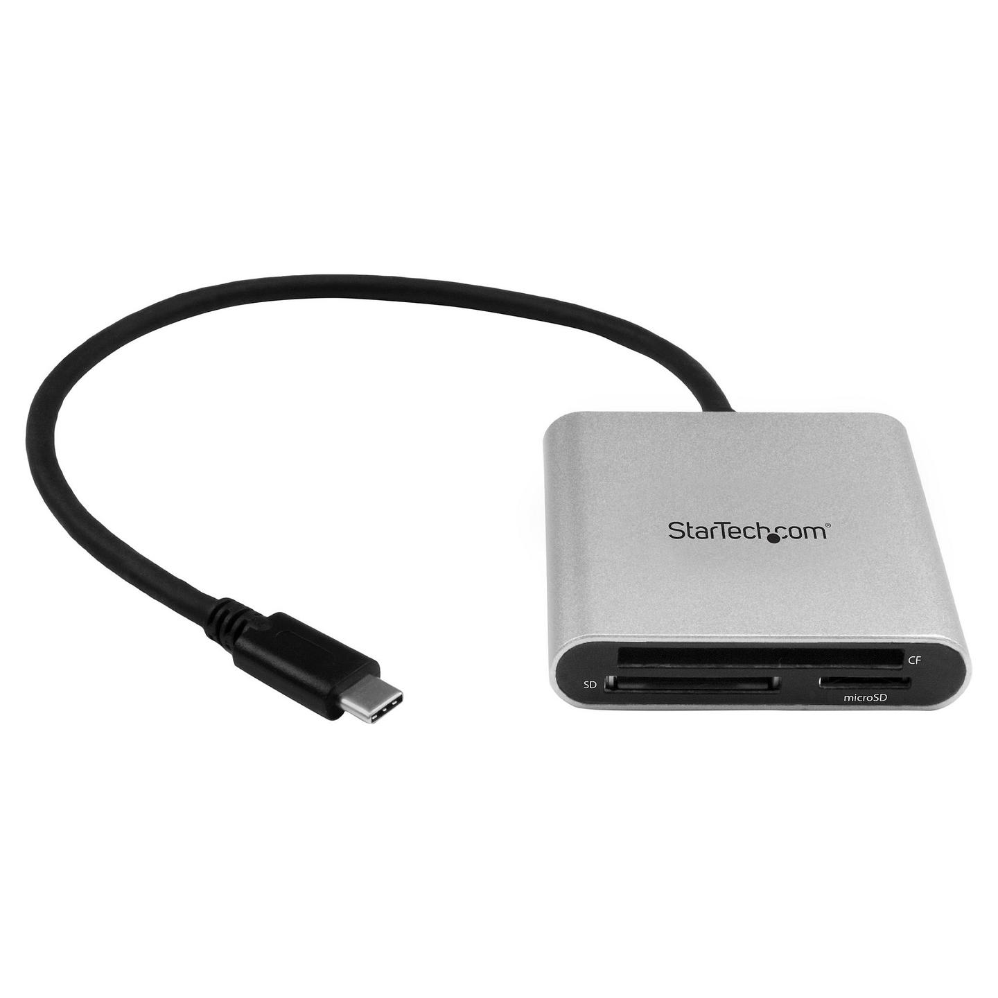 Lexues Kartelash StarTech.com FCREADU3C / SD / SDHC / SDXC / microSD / microSDHC / microSDXC / CF / MMC / USB 3.2 Gen 1 / USB-C / 5 Gbit/s - Zezë & Argjend