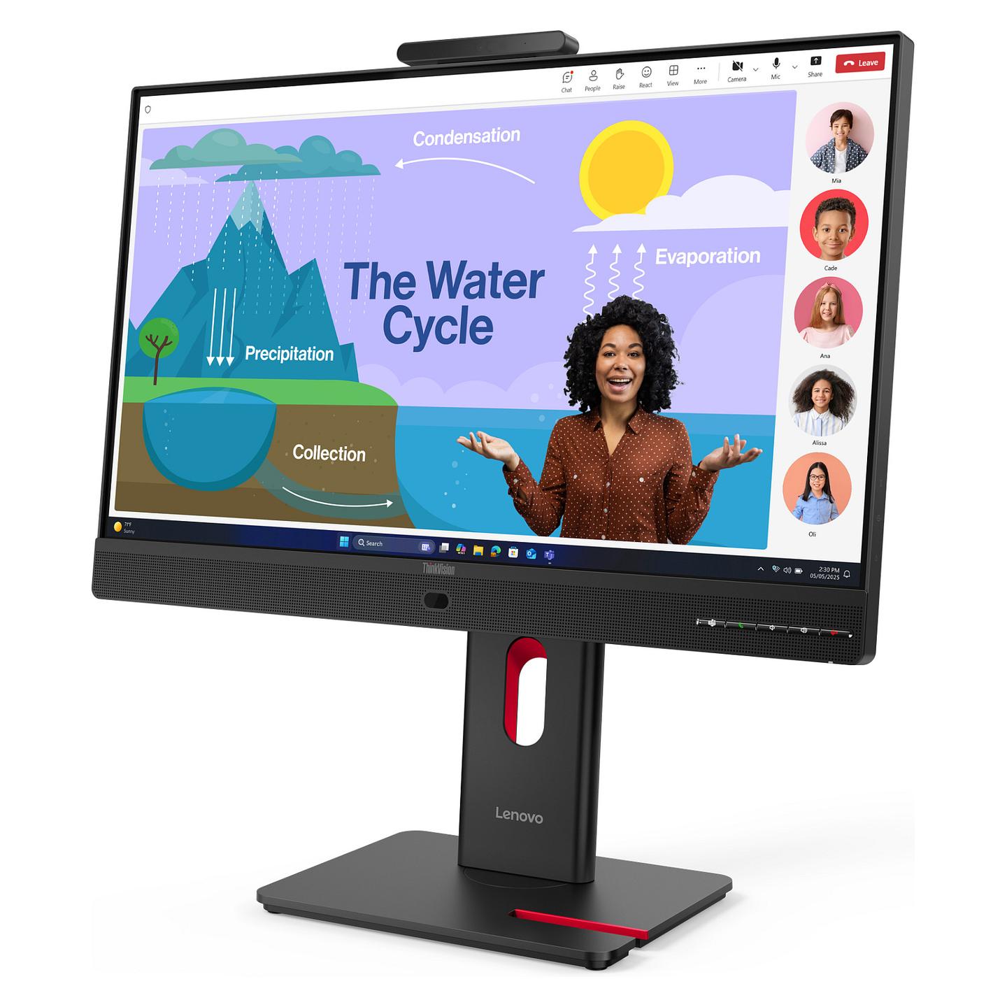 Monitor Lenovo ThinkVision T24D-4v / 23.8" / Full HD IPS / 100Hz / 4ms / HDMI+DP - Zezë - 4