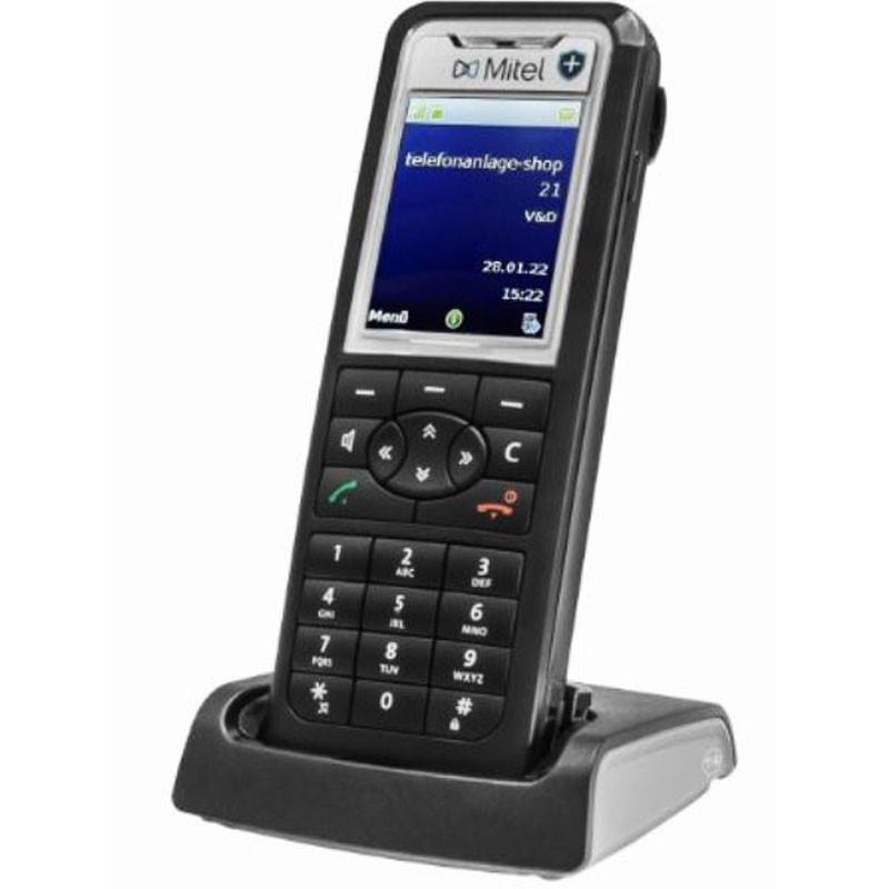 Telefon DECT Mitel 632dt Set, Ekran TFT me Ngjyra 2", Bluetooth, IP65, Alarm Emergjence - Zezë - 3