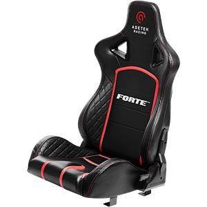 Karrige Gaming Asetek SimSports Initium Forte Seat / Racing Seat / Për Initium Cockpit / GT & Formula – Zezë/Kuqe - 3