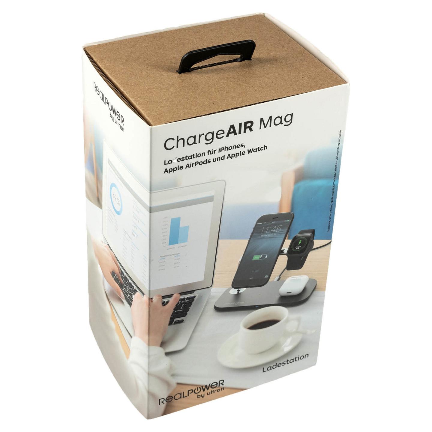Karikues RealPower ChargeAIR Mag / MagSafe / Karikim Wireless / 15W / 3 pajisje – Zezë - 4