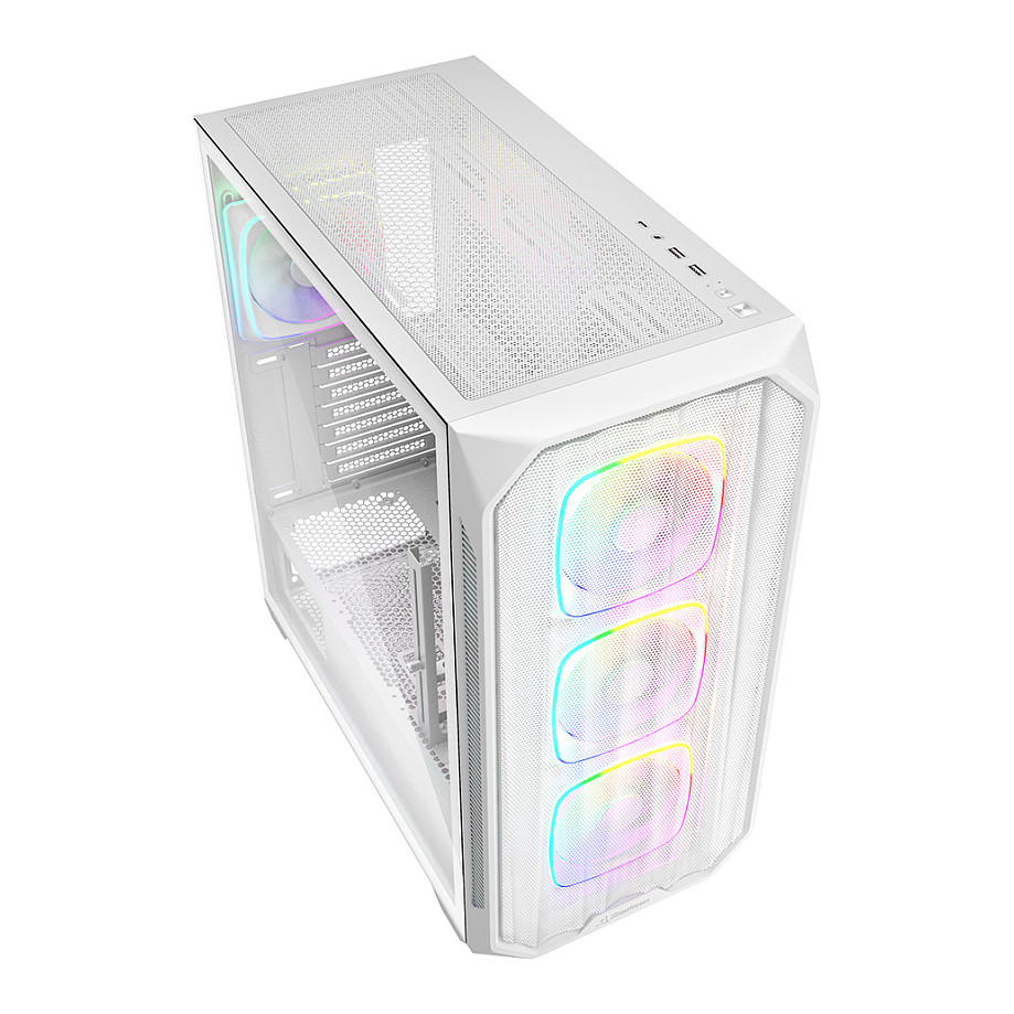 Kasë Sharkoon AK5M RGB ATX 1xMetal - Bardhë - 3