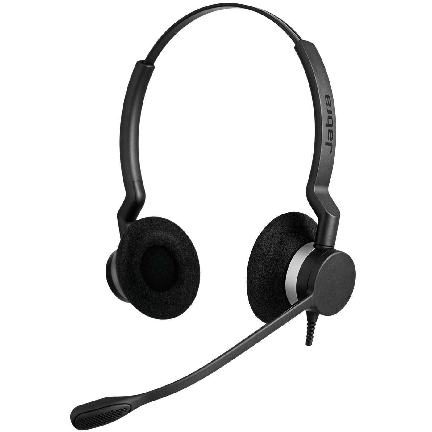 Kufje me kabllo Jabra BIZ23SC / 2309-820-104 / Quick Disconnect (QD) / Binaural / Noise Cancelling Microphone / PeakStop - Zezë