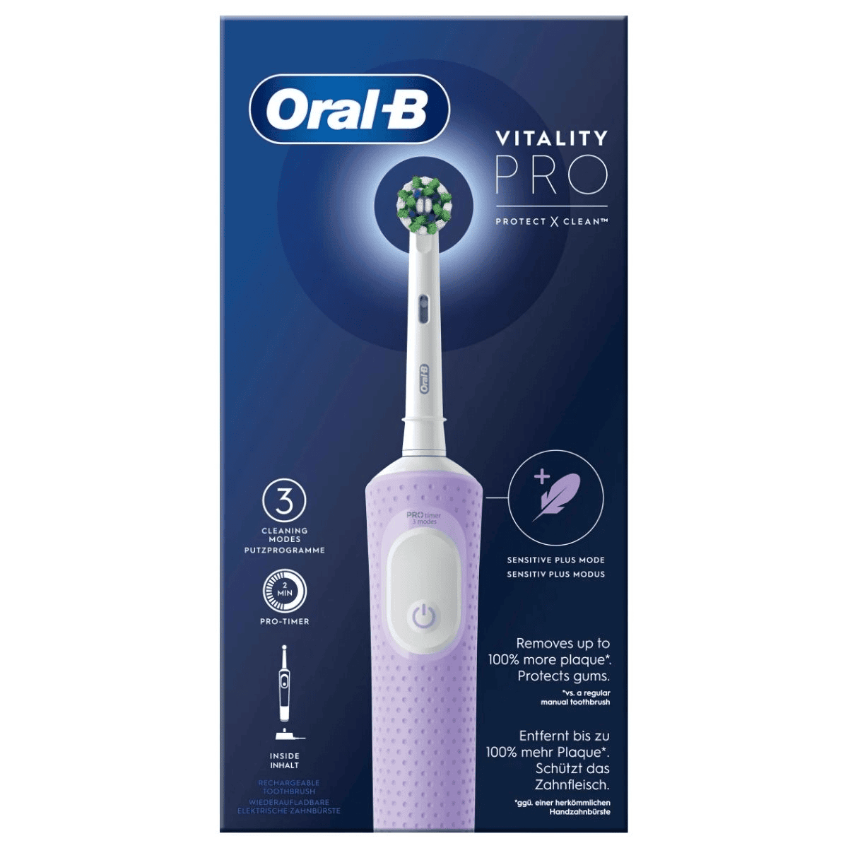 Furçë Dhëmbësh Elektrike Oral-B Vitality Pro - Vjollcë - 1