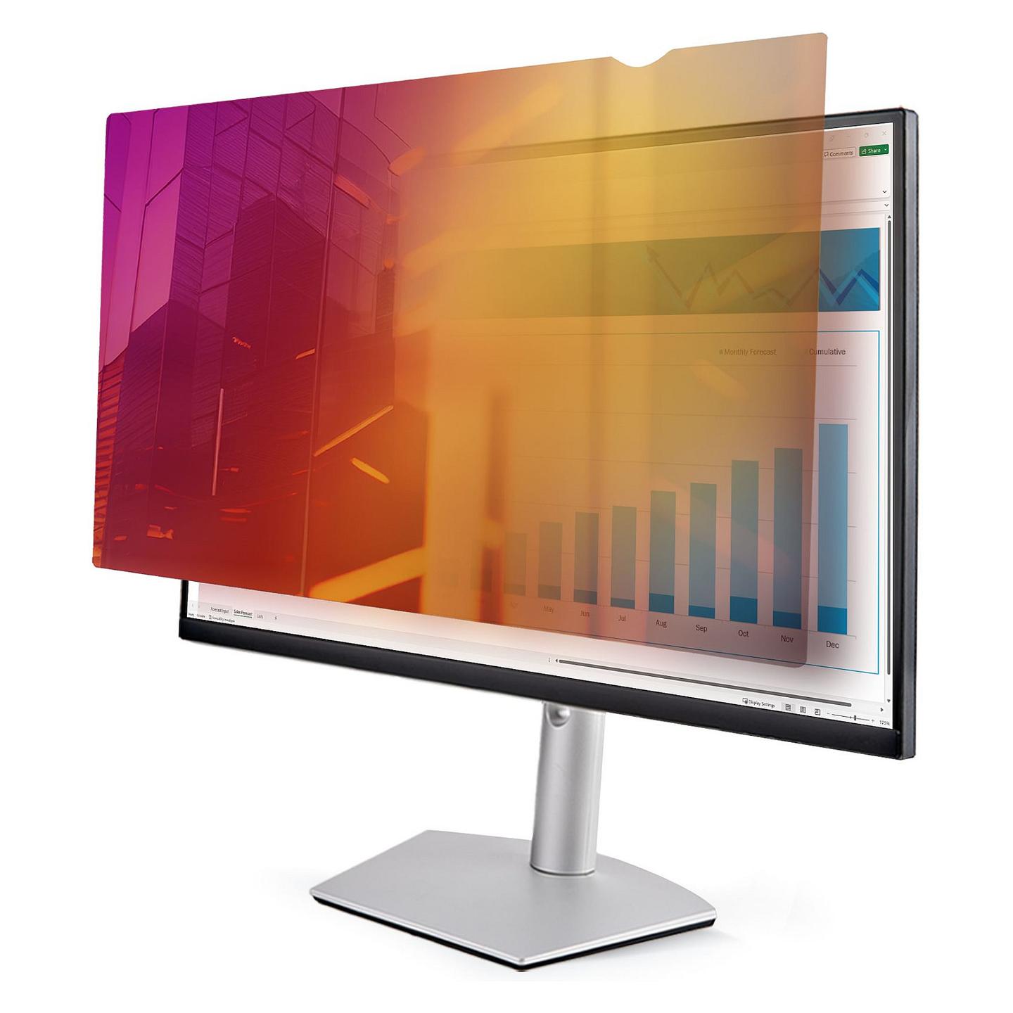 Filtër Privatësie StarTech.com 2461G-PRIVACY-SCREEN, 24", 16:10, Gold/Black, ±30°, Reduktim i Dritës Blu - Gold, Zezë