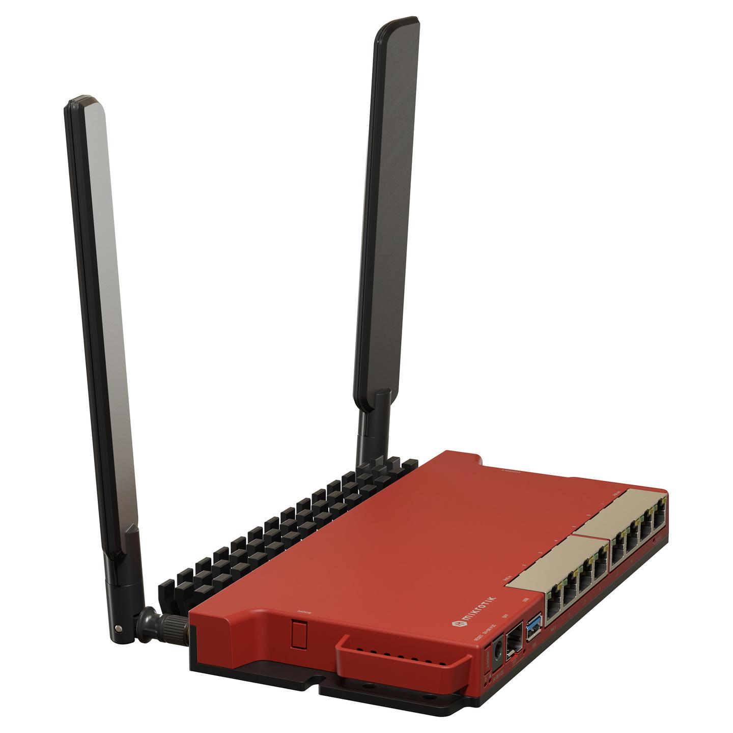 Ruter MikroTik L009UiGS-2HaxD-IN, Wi-Fi 6, 2.4GHz, AX600, 8x Gigabit Ethernet, 1x SFP 2.5Gbps, PoE – Kuqe/Zezë - 4