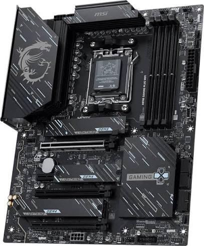 Pllakë Amë AMD MSI X870E Gaming Plus WiFi, ATX, AM5, X870E, DDR5, PCIe 5.0, WiFi 7, Bluetooth, M.2 PCIe 5.0, USB -C