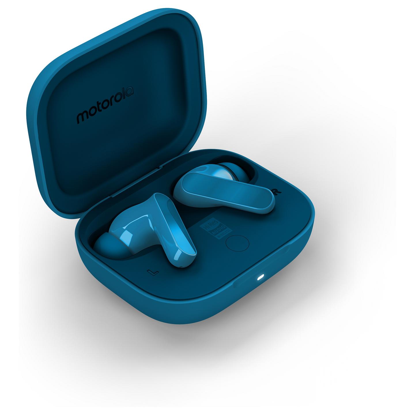 Kufje pa kabllo Motorola moto buds bass / TWS / Bluetooth 5.3 / 12.4mm / Dynamic ANC / Hi-Res Audio / 3 Mikrofona - Blu - 8