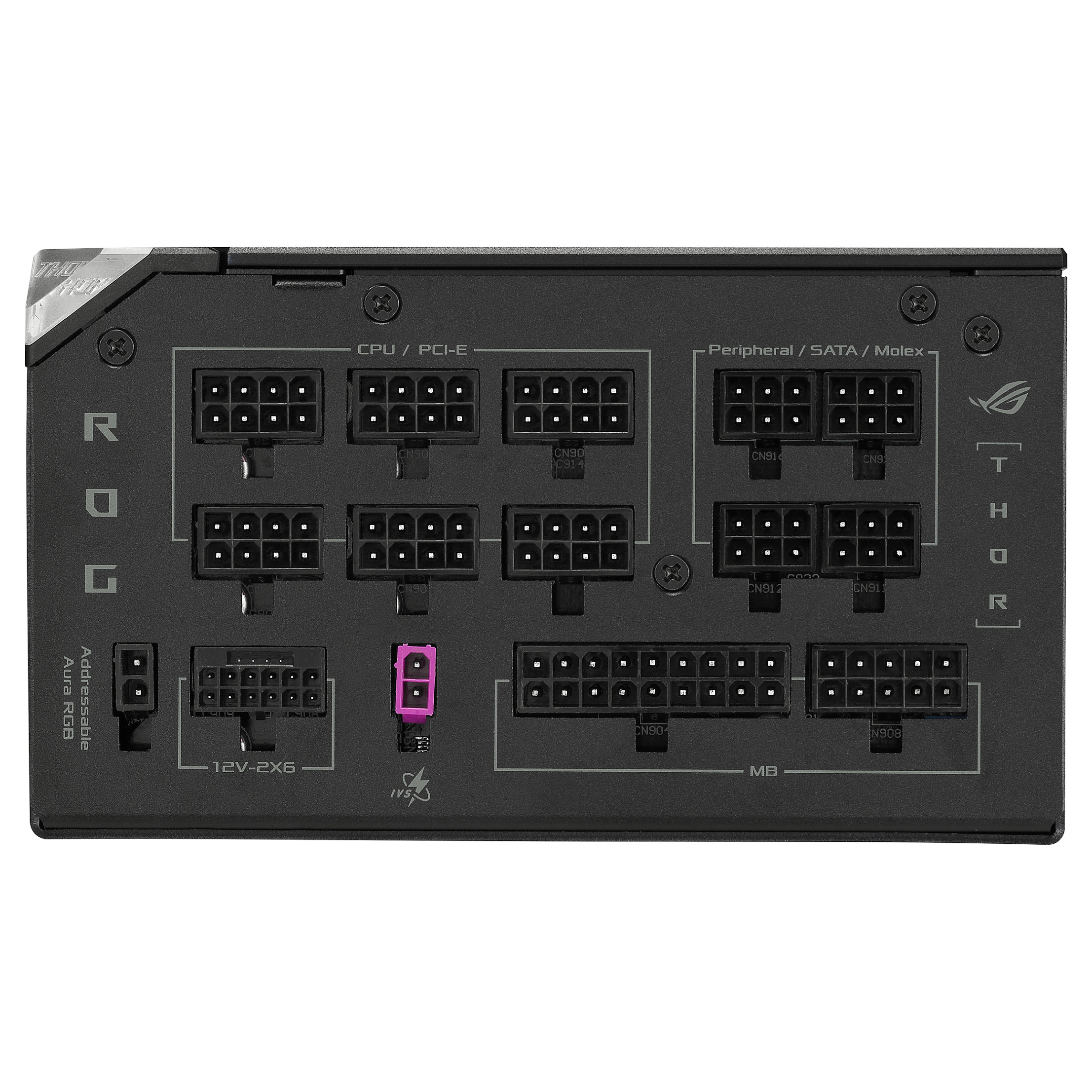 Furnizues Energjie ASUS ROG THOR‑1000P3‑G / 1000W / 80 PLUS Platinum / ATX 3.1 - Zezë - 8