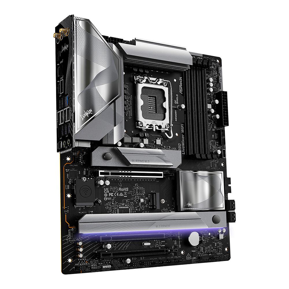 Pllakë Amë MB Intel ASRock Z890 LiveMixer WiFi, LGA1851, Z890, ATX, DDR5, WiFi 7, 2.5GbE - 4