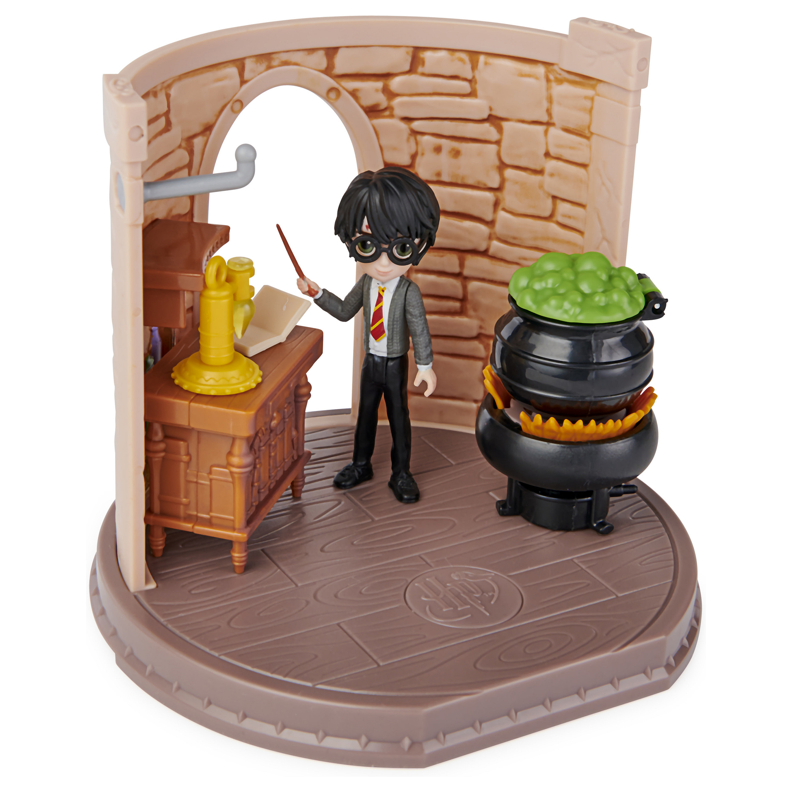 Lodra Spin Master Wizarding World Magical Minis Potions Classroom – Harry Potter / 3-inch Figure / 3 Accessories / Magical Cauldron - Mix - 3