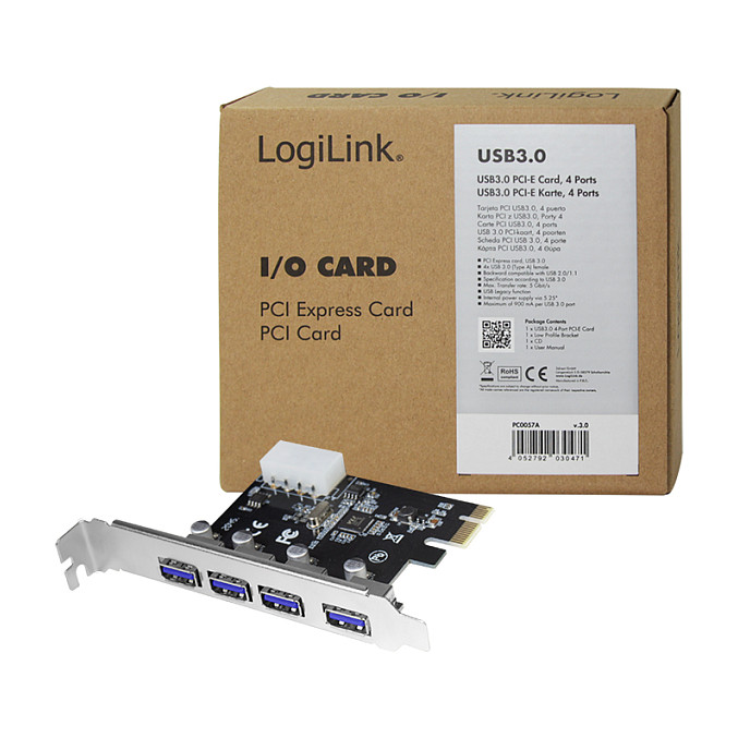 LogiLink PCI Express Card / 4-Port USB 3.0 - 7