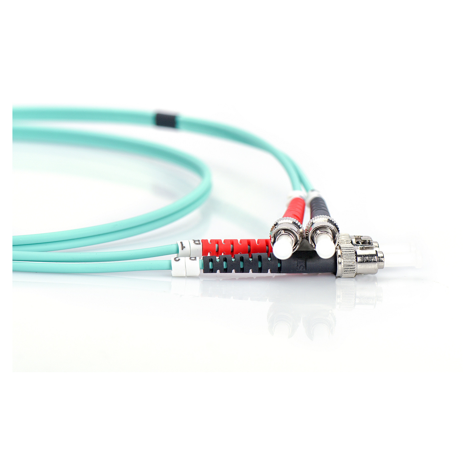 Kabllo për Rrjet DIGITUS Fiber Optic Patch Cable ST–ST / 3.00m / Multimode Duplex OM3 / Polybag - 2
