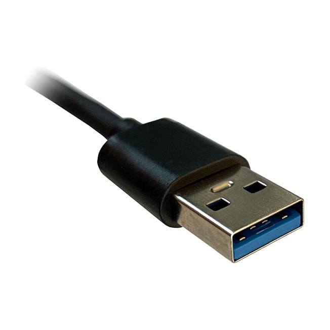 Hub USB LC-Power LC-HUB-U3-4-V2, 4x USB-A, 1x USB-C për Furnizim me Energji, USB 3.2 Gen 1, 5 Gb/s, Plug & Play – Zezë - 6