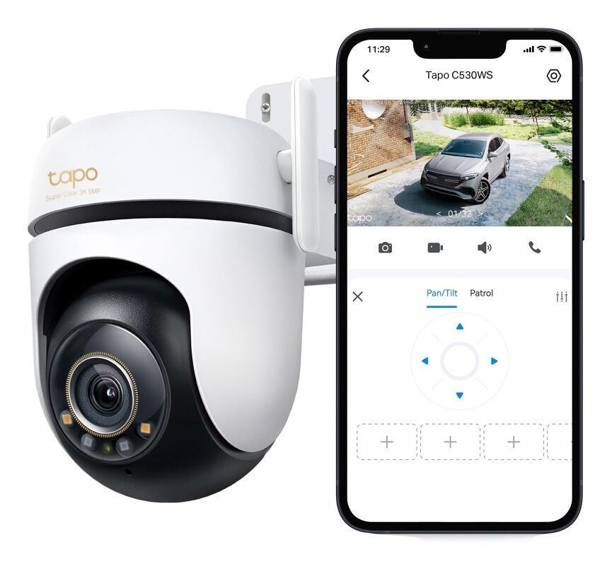 Kamerë Sigurie IP CCTV TP-Link Tapo C530WS 5MP/4mm Pan/Tilt – Bardhë - 4