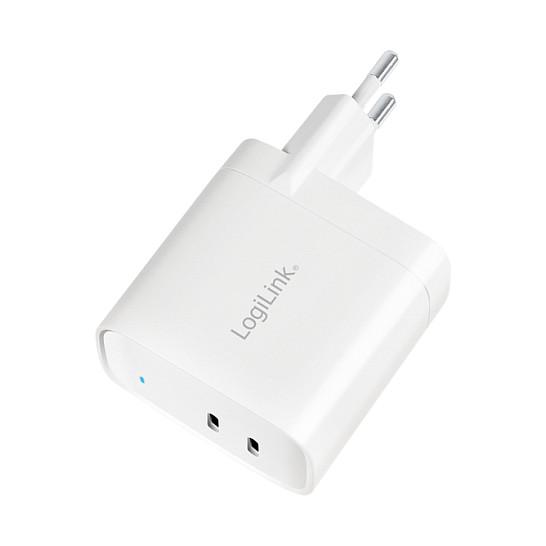 Karikues LogiLink PA0282 / 40W / 2x USB-C / GaN / PD / PPS / Fast Charging - Bardhë - 3