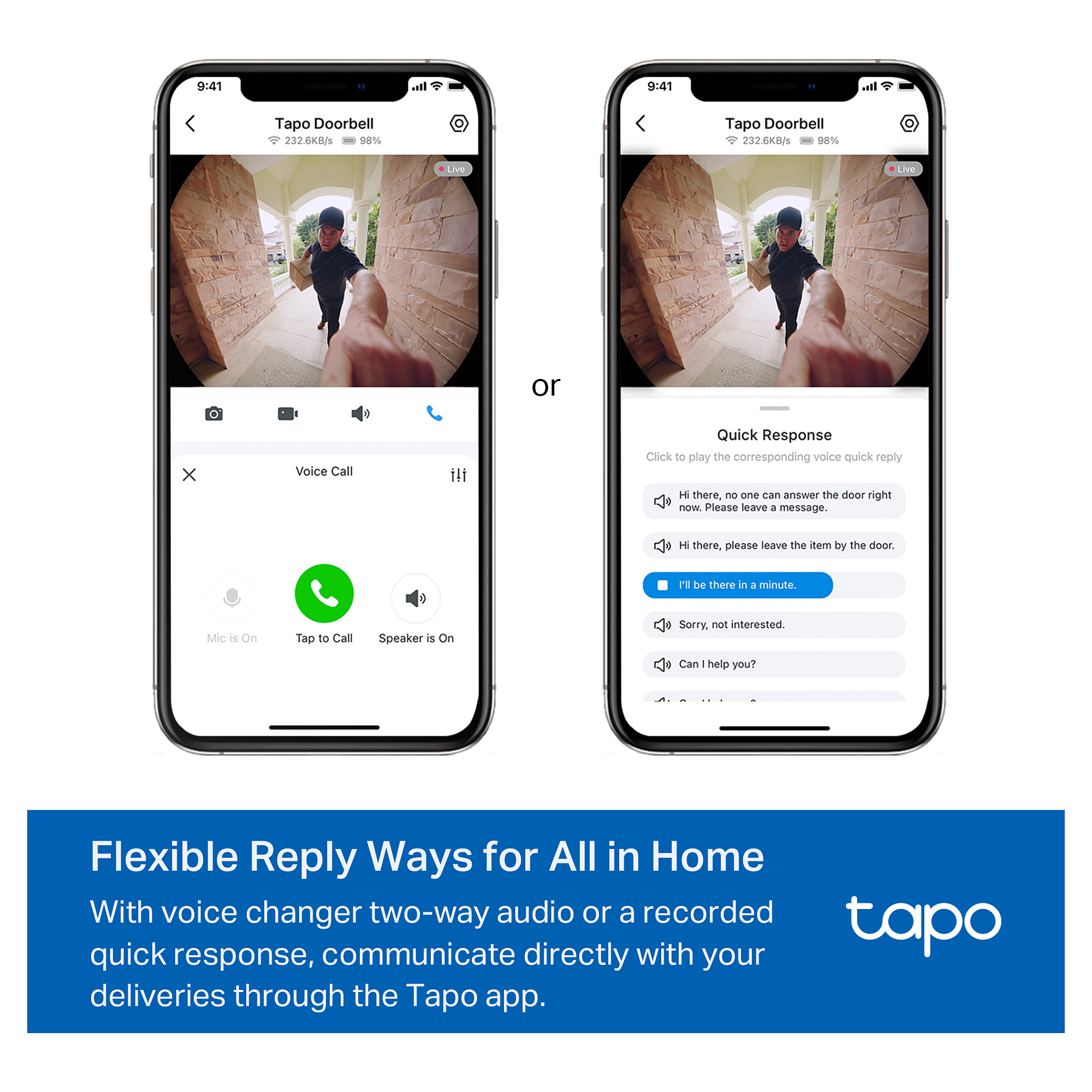 Kamerë Sigurie IP CCTV TP-Link Tapo D235 / Video Doorbell / 5MP / 2560×1920 / Wi-Fi / IP66 - Bardhë/Zezë - 14