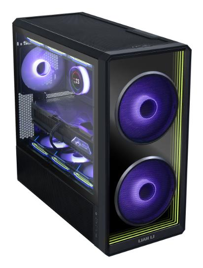 Kasë PC Lian Li LANCOOL 217 INF / Mid Tower / E-ATX / 2x 170mm + 1x 140mm ARGB Fan / Tempered Glass – Zezë
