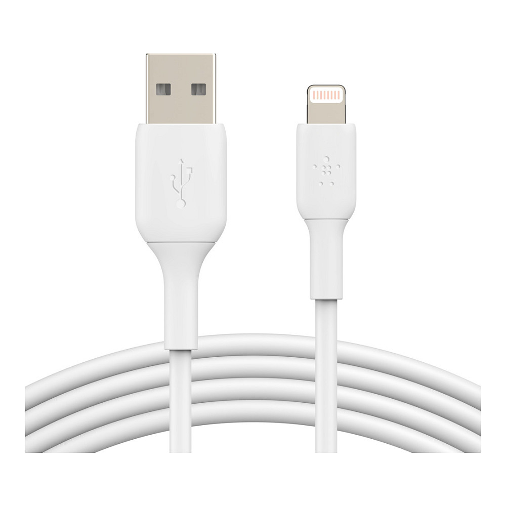 Kabllo Belkin CAA001BT1MWH / Lightning → USB-A / 1m – Bardhë