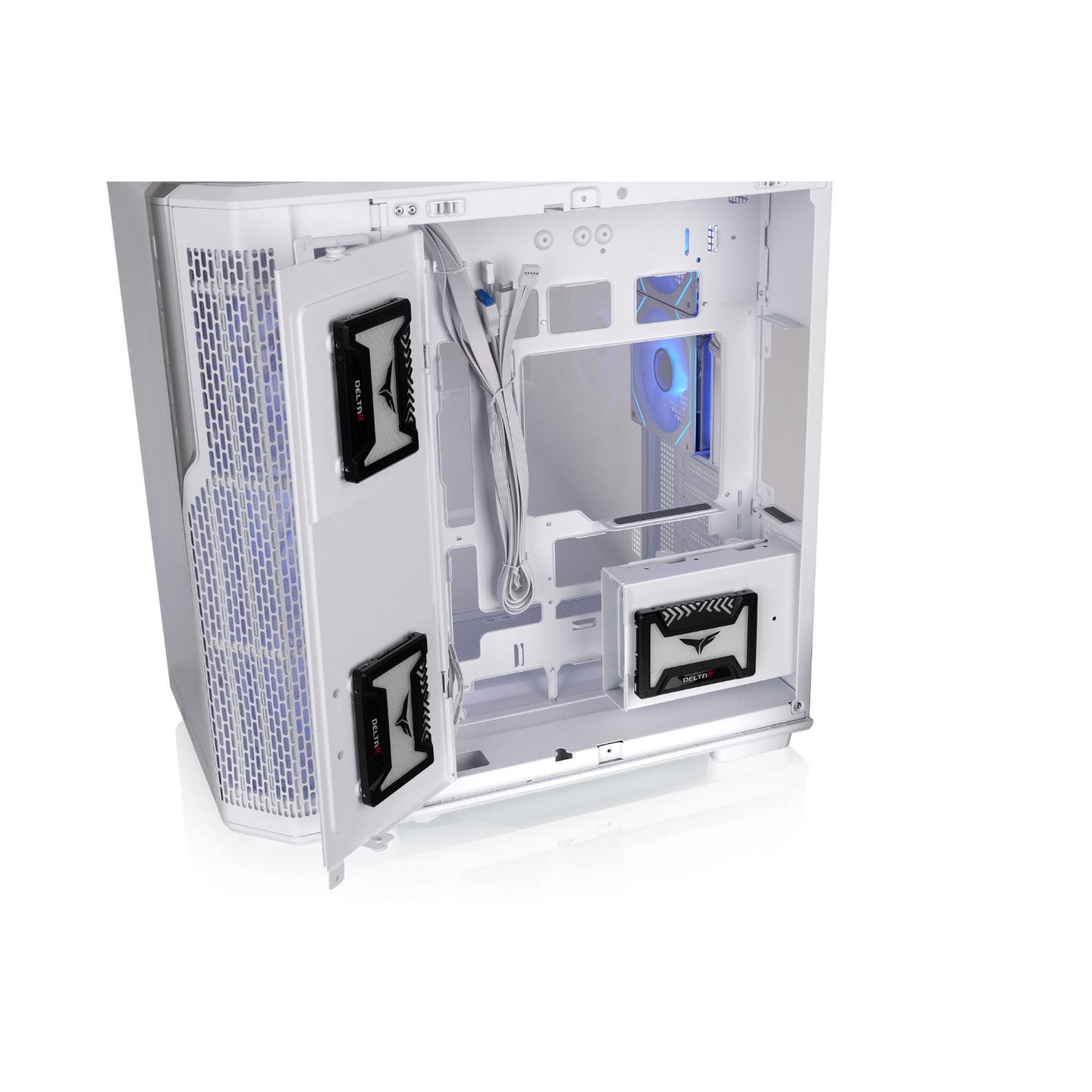 Kasë Thermaltake View 590 TG ARGB Snow, Midi Tower, ATX, xham i temperuar i lakuar, 5x 120 mm ARGB - Bardhë - 4