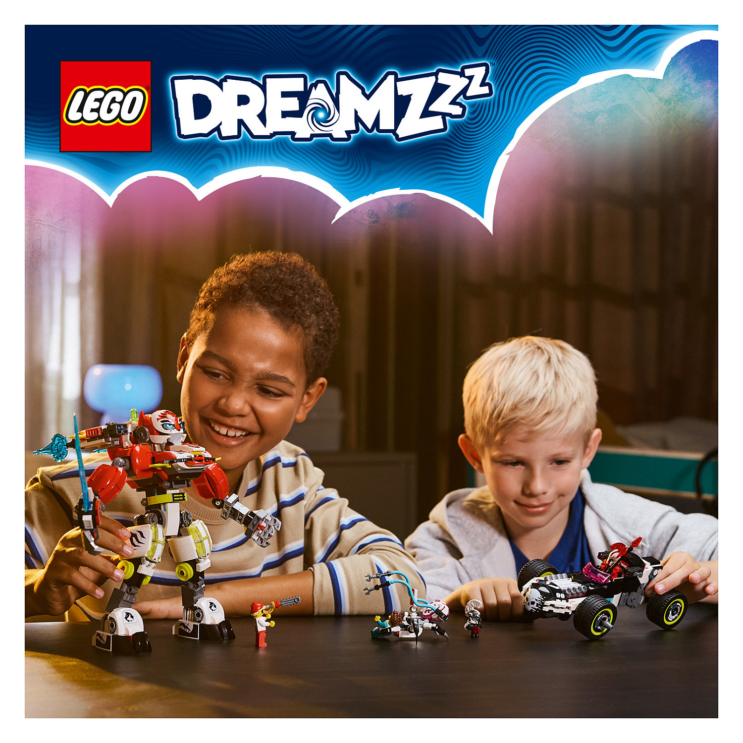 LEGO 71497 DREAMZzz Cooper's Tiger Mech & Zero's Hot Rod Car - 17