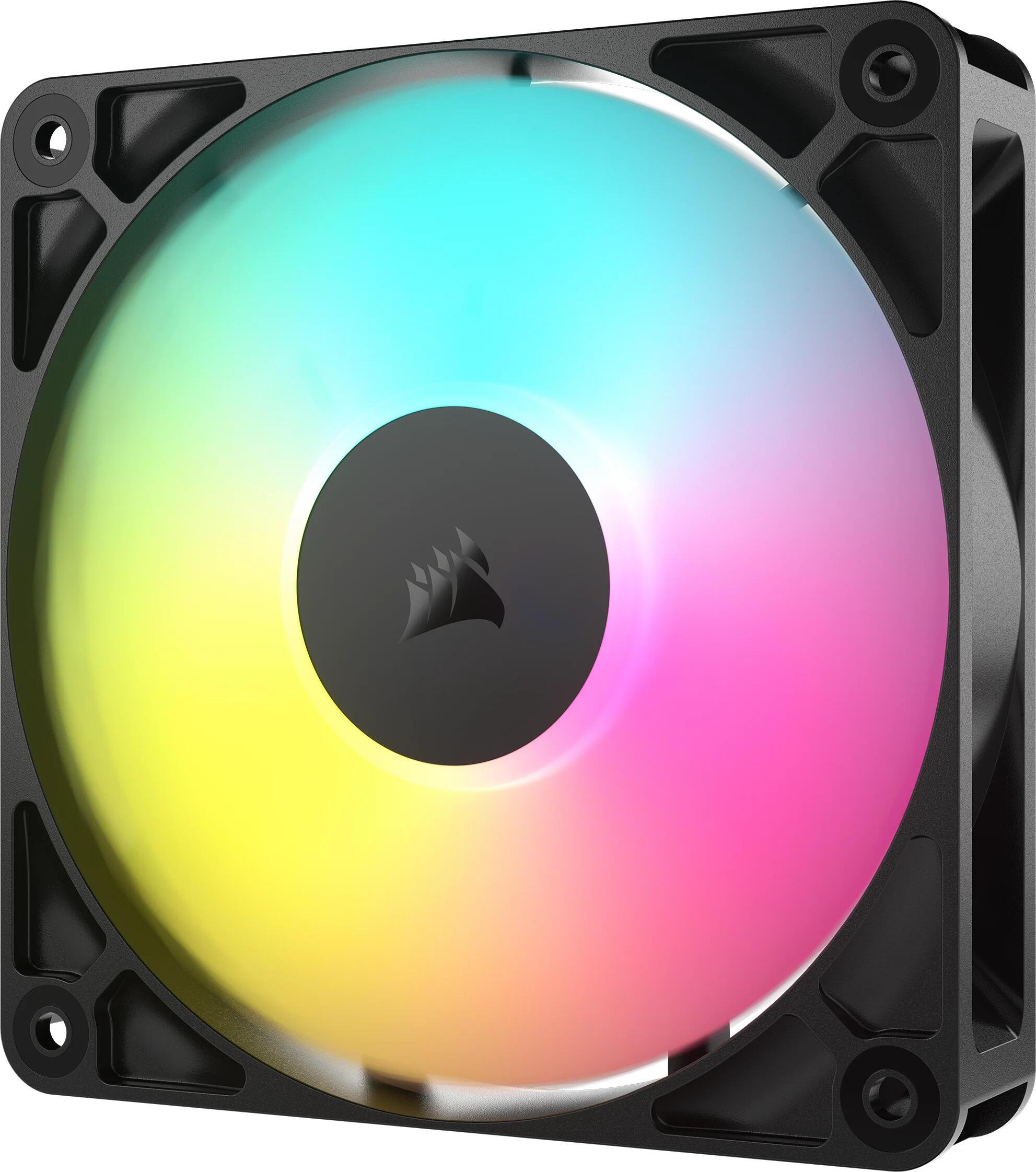 Ftohës për Kasë Corsair RS120 ARGB / 120mm / 420-2100 RPM / 3-Pack / CO-9050181-WW – ZezëFtohës për Kasë Corsair RS120 ARGB / 120mm / 420-2100 RPM / 3-Pack / CO-9050181-WW – Zezë - 2