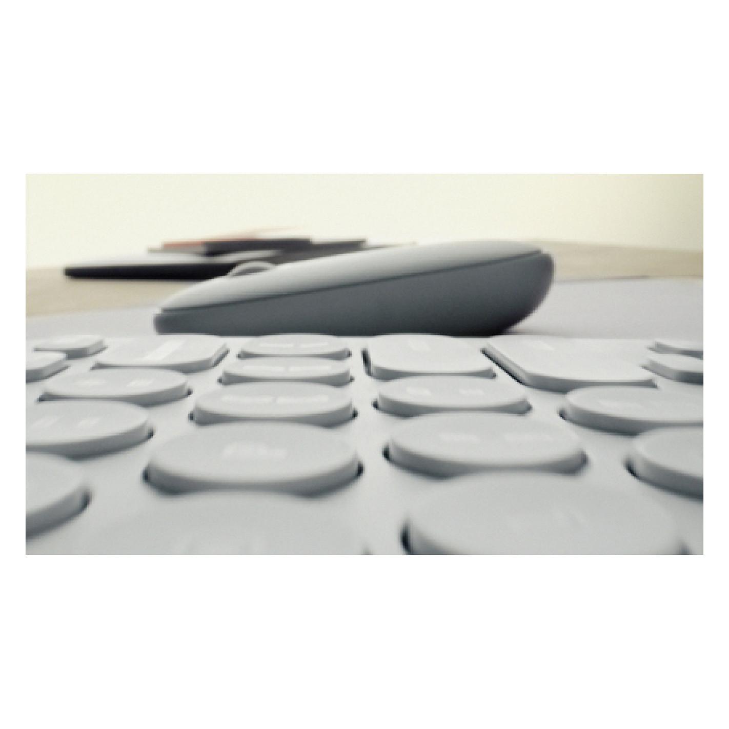 Tastierë pa kabllo Logitech Pebble Keys 2 K380s / Mini / Scissor Switch / Bluetooth / QWERTY US / Easy-Switch / 3 Pajisje - Bardhë - 6