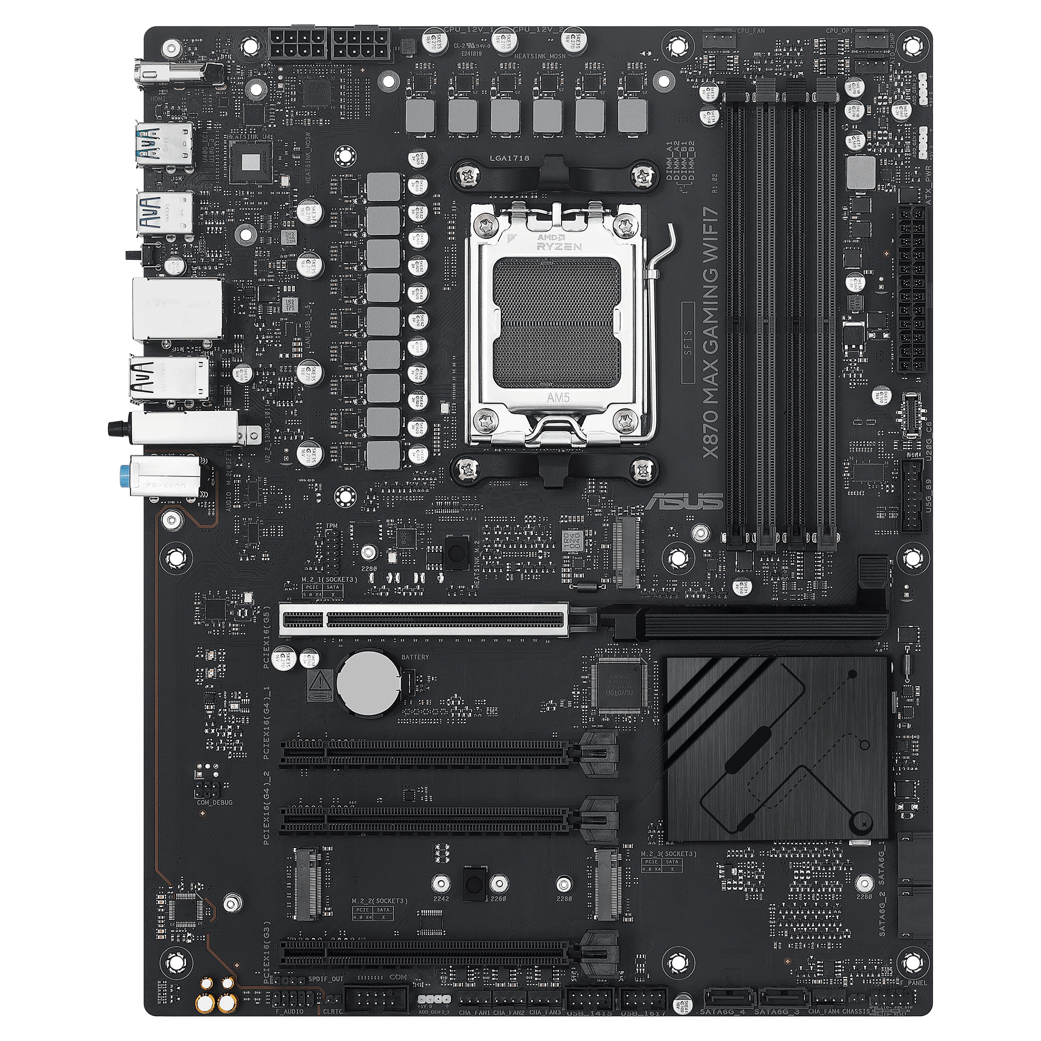 Pllakë Amë AMD AM5 ASUS X870 MAX GAMING WIFI7 / DDR5 / ATX / HDMI - 2