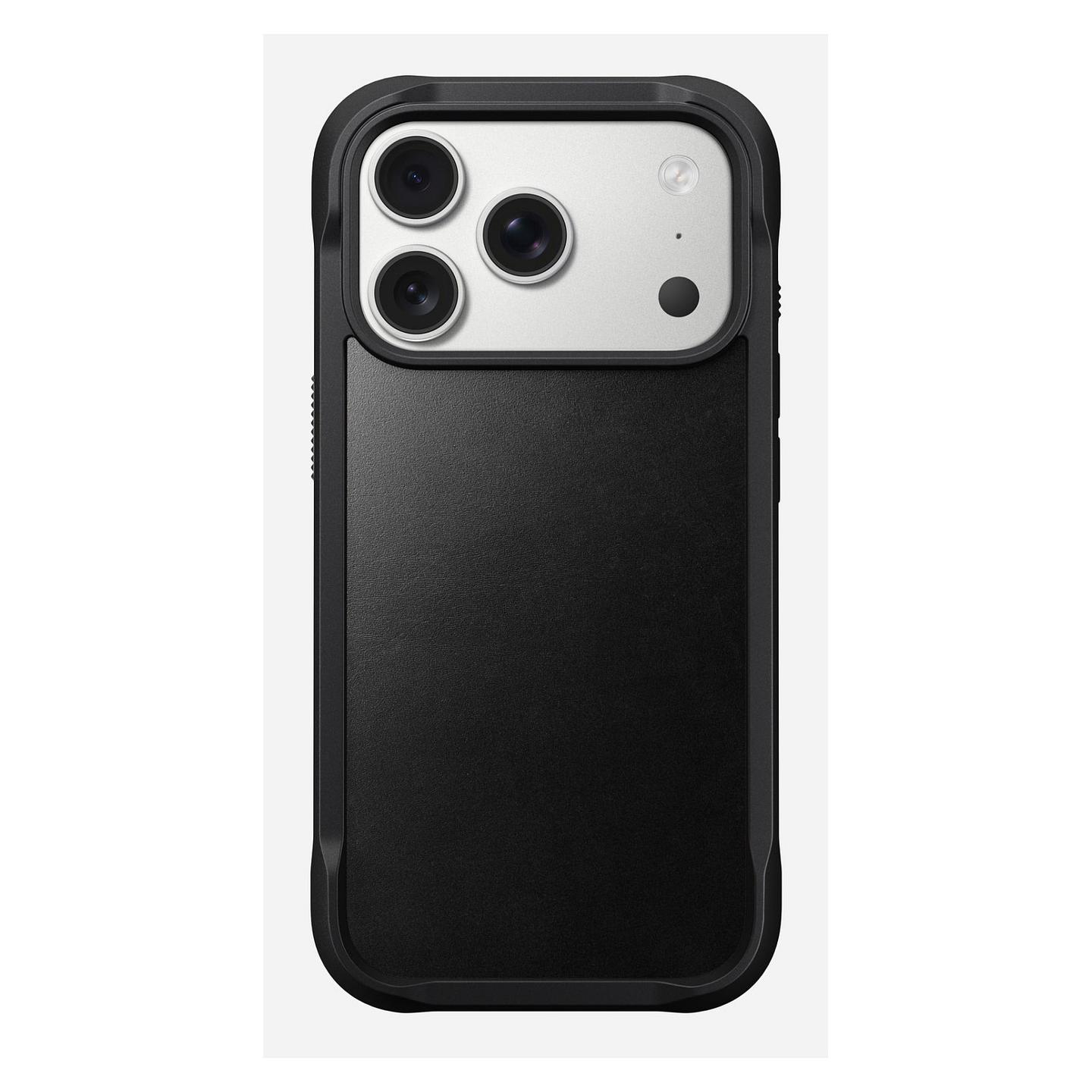 Case për Telefon Nomad Rugged Leather / iPhone 17 Pro 6.3" / Lëkurë Horween / MagSafe / Kornizë Polikarbonat + TPU / Mbrojtje deri 4.5 m - Zezë - 7