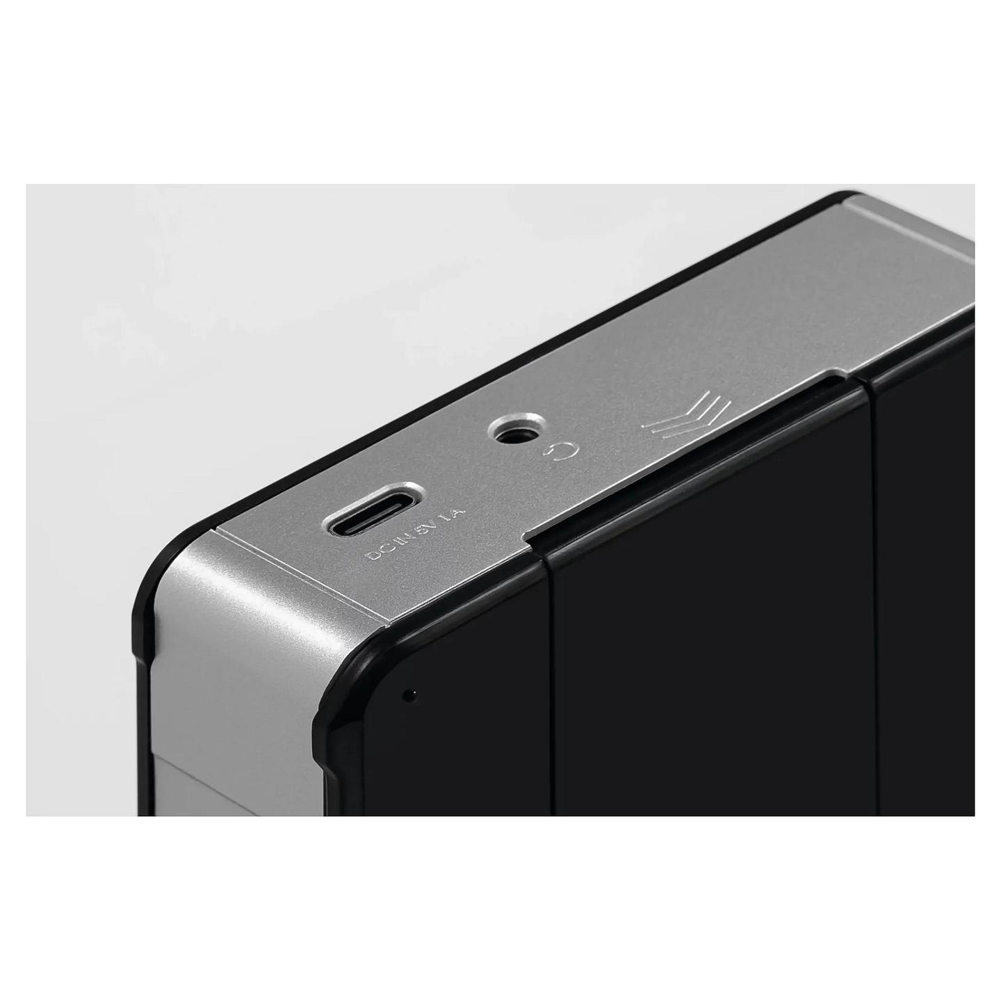 Radio portative TechniSat DIGITRADIO 1 A, DAB+, FM, 1W, ekran OLED, USB-C, dalje 3.5 mm - zezë dhe argjend - 11