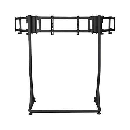 Mbajtëse për Monitor Thermaltake / 3 Monitorë / 32" Curved / 34" Flat / 20kg për Monitor / VESA 75x75-400x200 / Dysheme - Zezë - 3