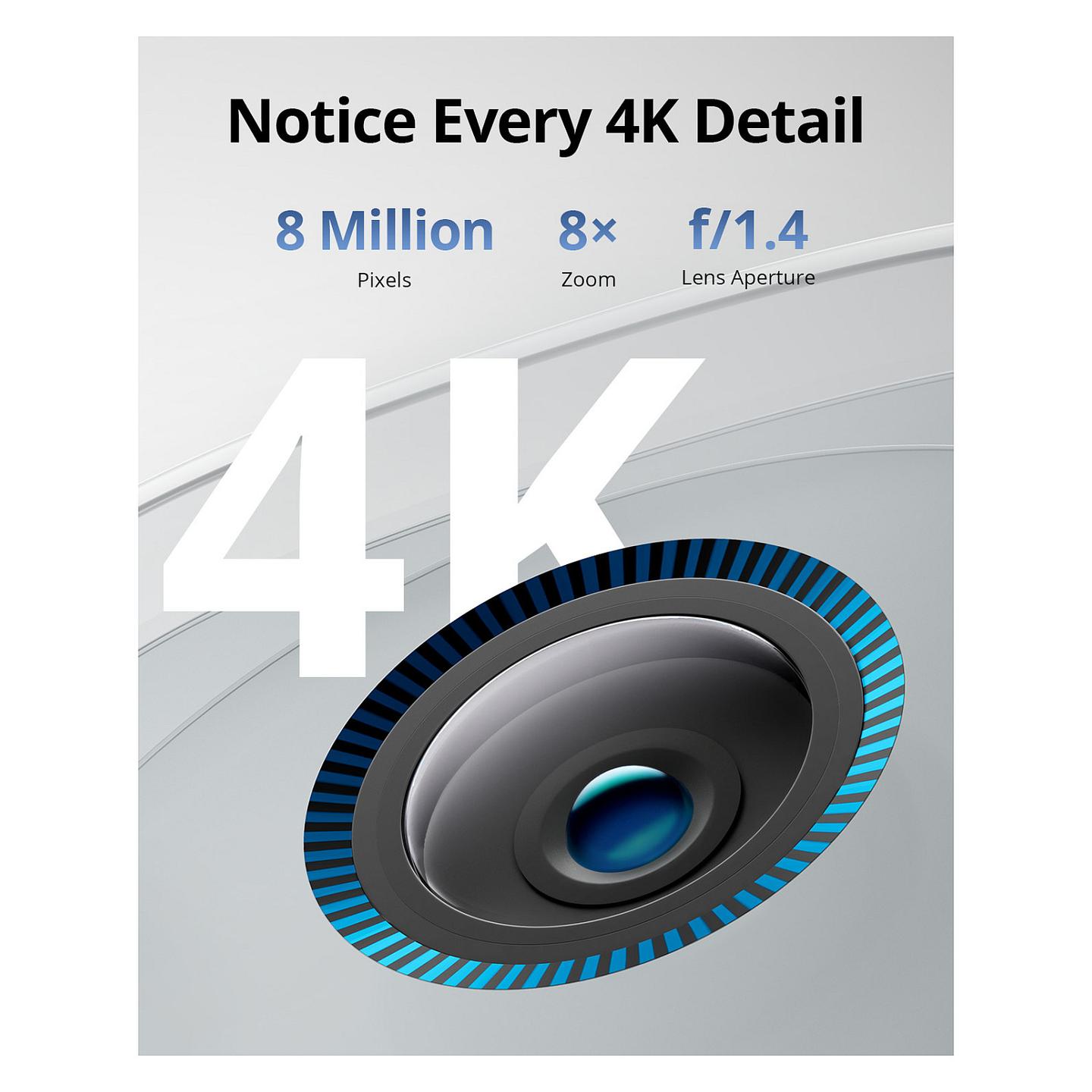 Kamerë Sigurie IP CCTV Anker Eufy eufyCam S330 (eufyCam 3), 4K 8MP, 135°, Wi-Fi 2.4 GHz, Solar, IP67 - Zezë/Bardhë - 6