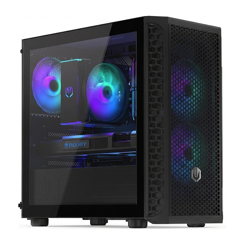 Kasë PC ENDORFY Signum M30 ARGB / Mini Tower / Micro-ATX / 3x 120mm Stratus ARGB PWM Fan / Tempered Glass / Mesh / 240mm Radiator - Zezë