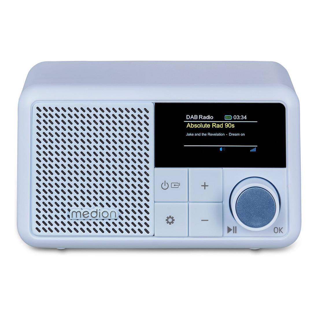Radio Portative MEDION LIFE S66822 / DAB+ / FM / TFT / 2W / IPX1 - Aqua