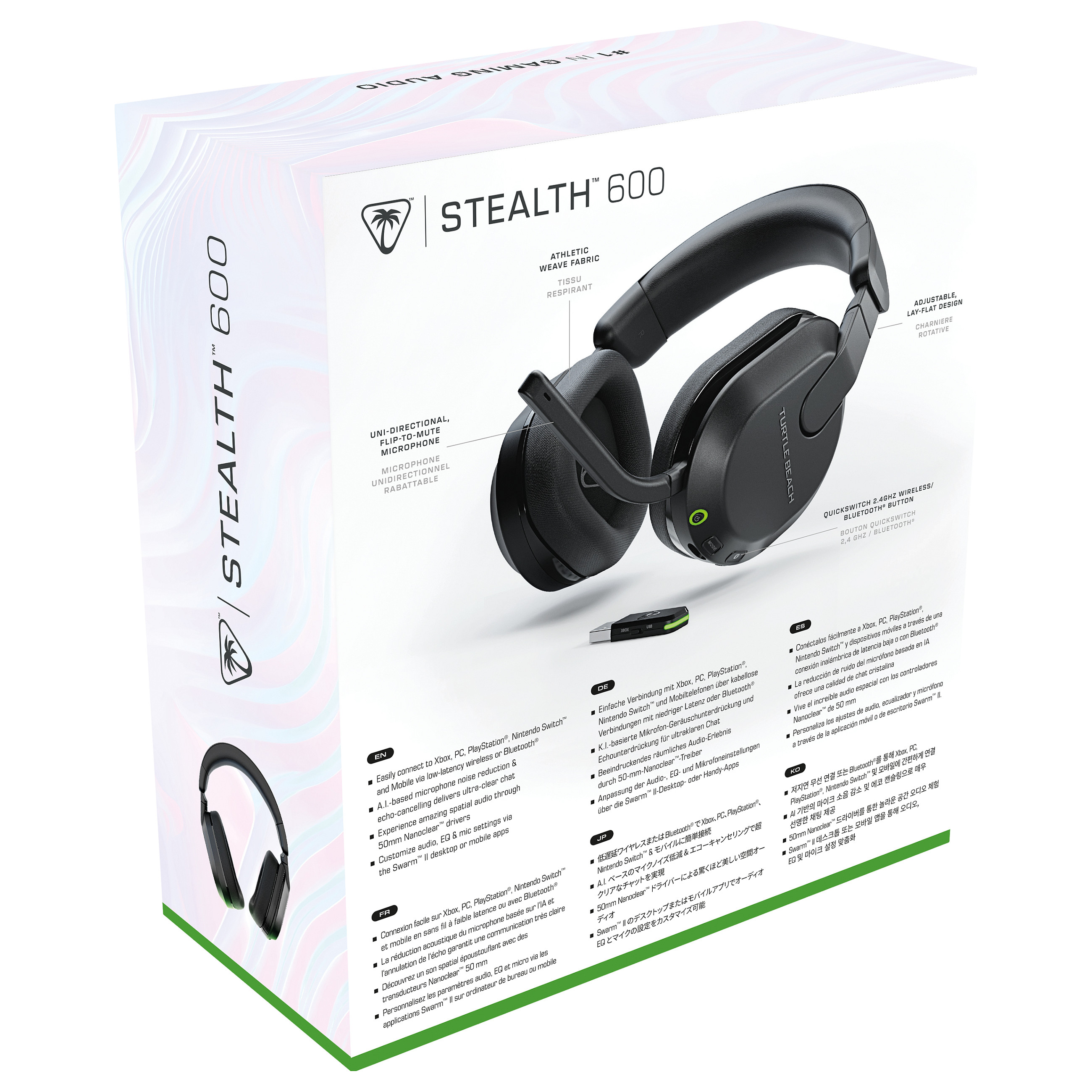 Kufje Gaming Turtle Beach Stealth 600 Gen 3 / Multiplatform / Pa Kabllo / Bluetooth / 20–20.000 Hz - Zezë - 12