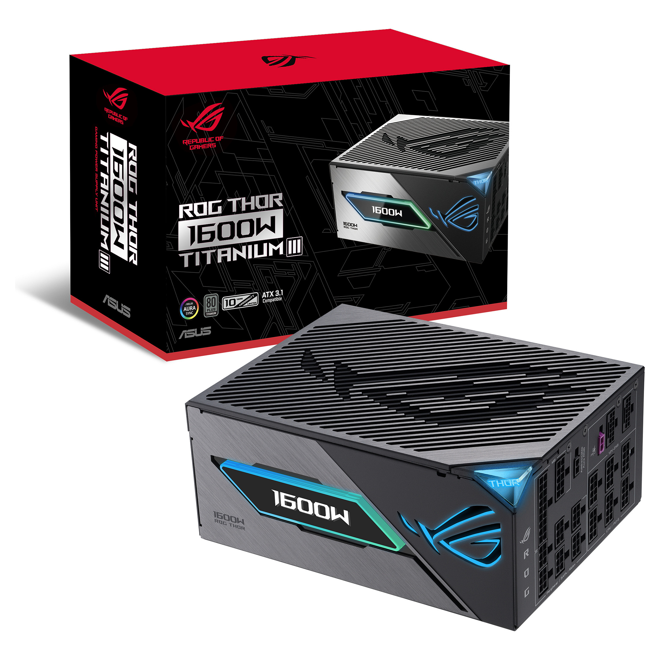 Furnizues Energjie ASUS ROG Thor III 1600W 80+ Titanium Gaming - 18