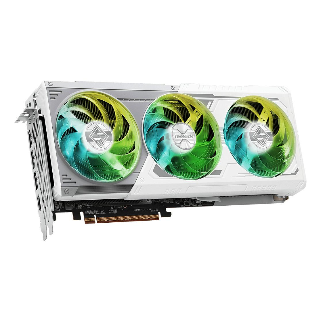 Kartelë Grafike AMD Radeon RX 9070 ASRock Steel Legend OC, 16GB GDDR6, 256-bit, PCIe 5.0 x16 - Bardhë - 3