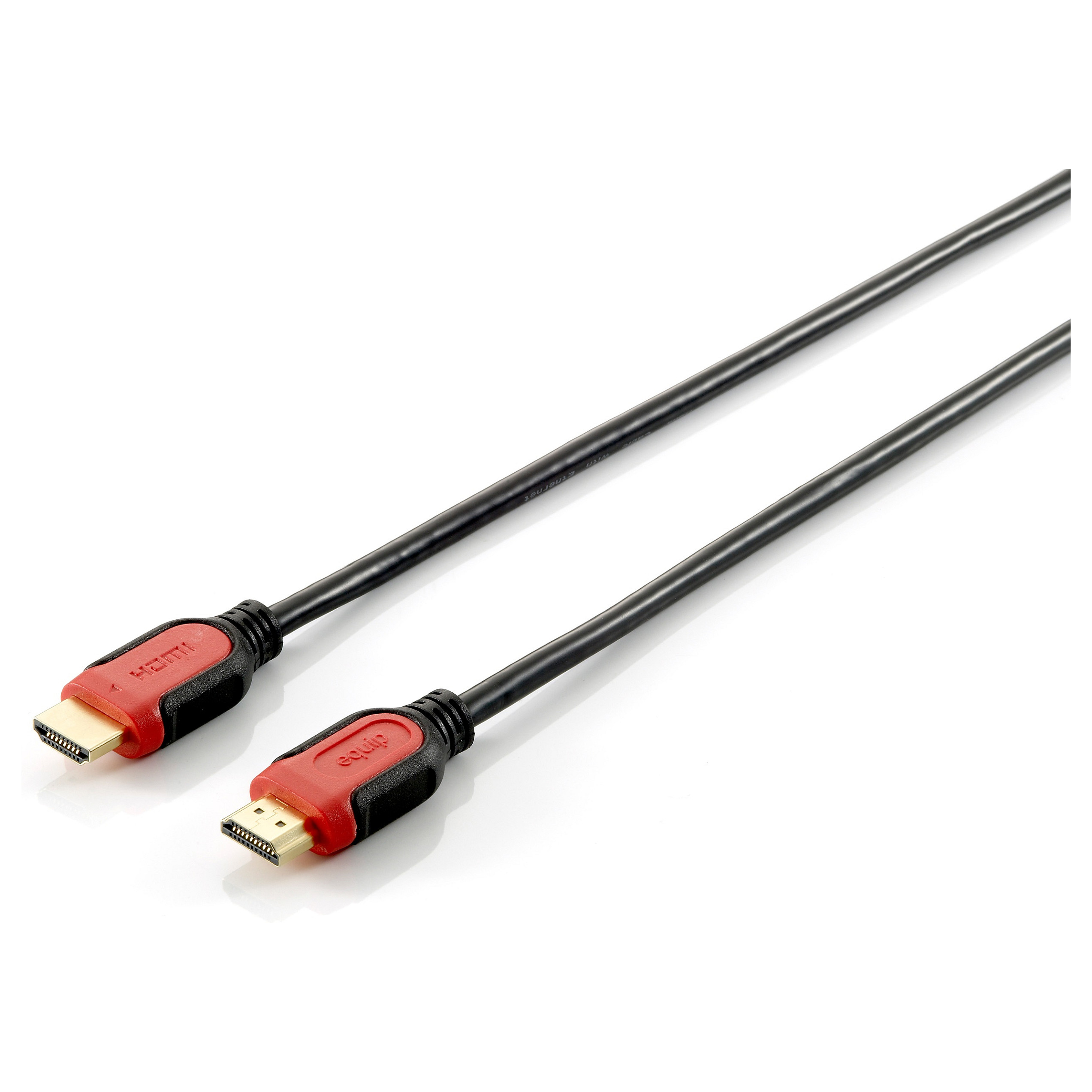 Kabllo HDMI Equip 2.0 A-A (St/St) 3.00m / 4K/60Hz / HDR / me Ethernet / Polybag – Kuqe/Zezë - 1