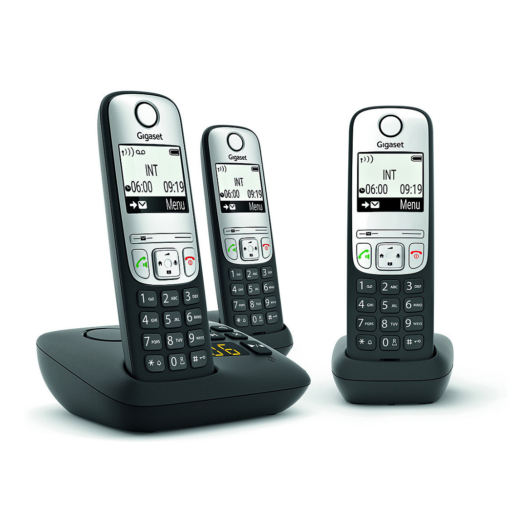 VoIP Gigaset A690A Trio with Answering Machine – Zezë / Argjend - 1