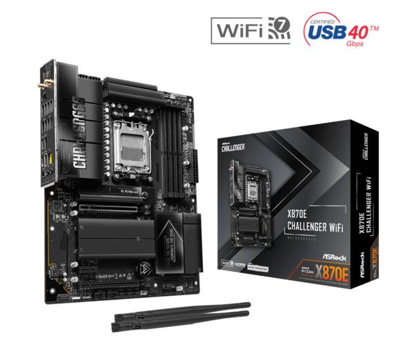 Pllakë Amë ASRock X870E Challenger WiFi / AMD AM5 / DDR5 / ATX / Wi-Fi 7 / 5GbE LAN