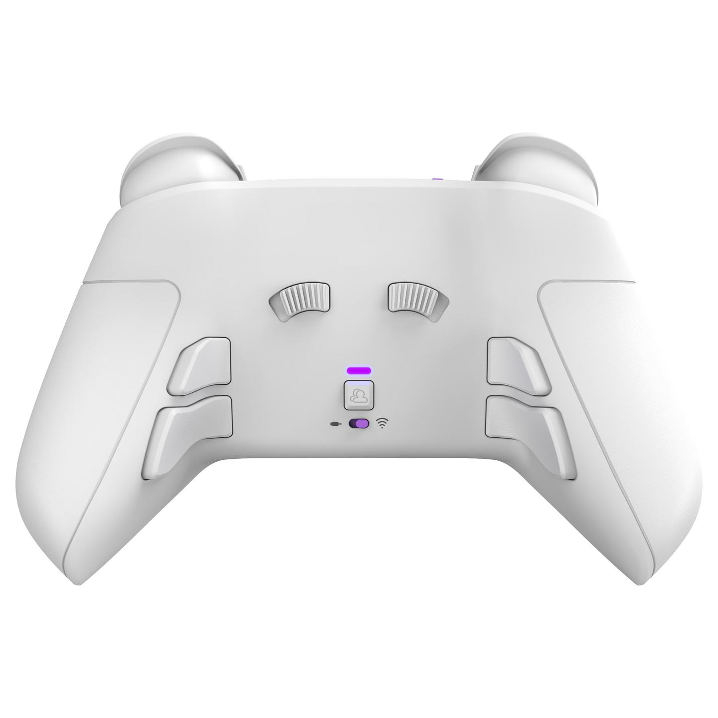 Kontroller Gaming PDP Victrix Pro BFG / 052-002-WH / Wireless + USB-C / PS5, PS4 & PC / Modular / 2000 mAh / 20 orë – Bardhë/Vjollcë - 7